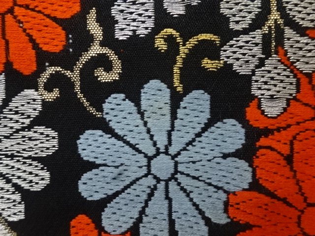 着物・帯 ] - 袋帯 桐に菊唐草模様織出し袋帯 | 宗 sou::お茶道具